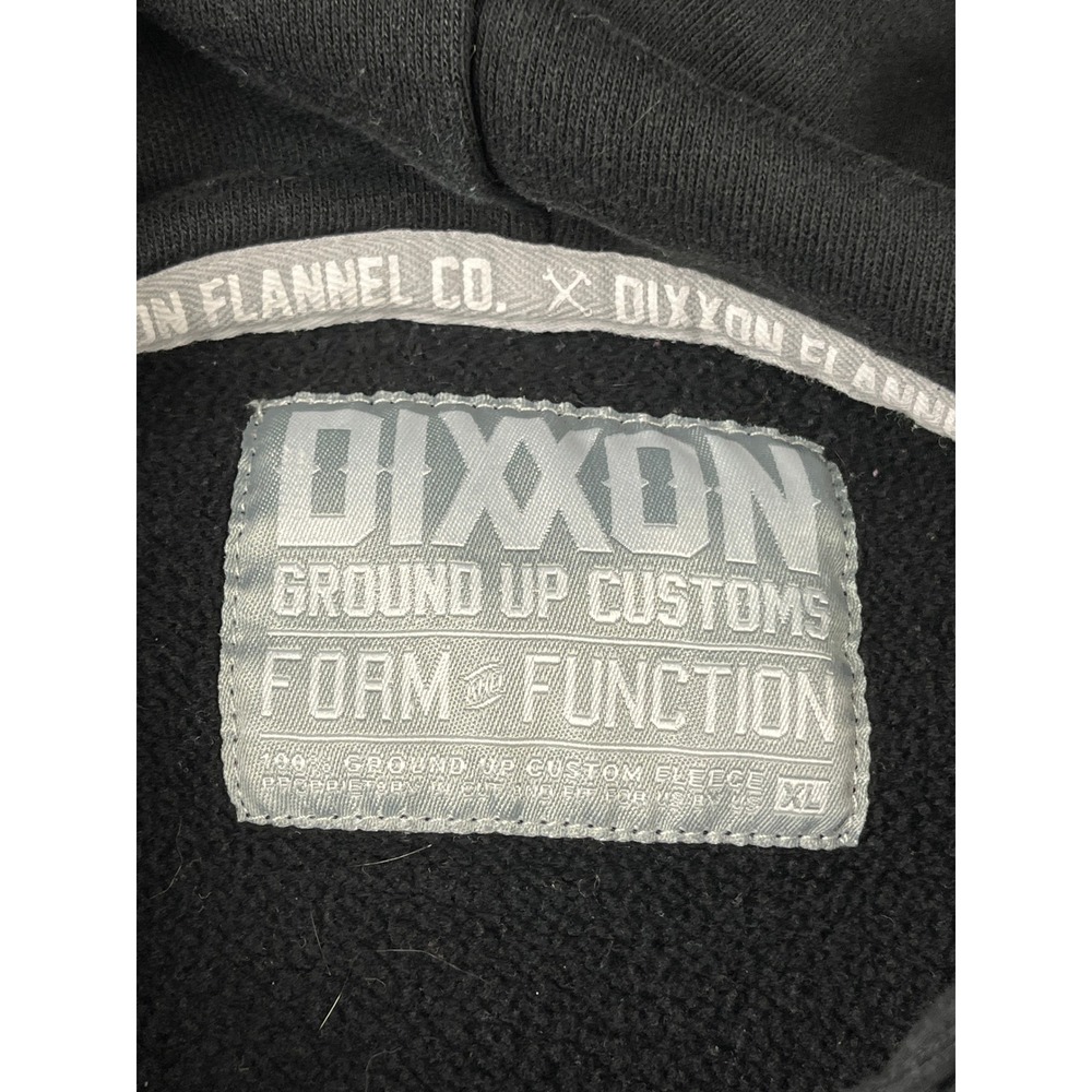 Dixxon Flannel Co Hoodie Mens XL Black Logo Graphic Fleece Pullover - Picture 3 of 8